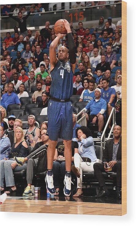 Aaron Afflalo Wood Print featuring the photograph Arron Afflalo by Gary Bassing
