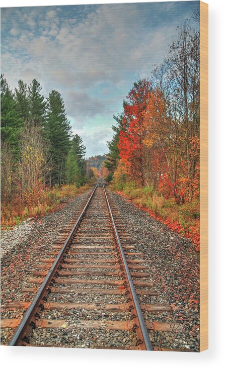 Train Wood Print featuring the photograph Autumn Adventure by Robert Harris