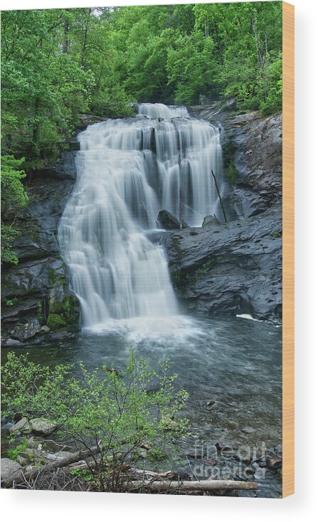 Cherokee National Forest Wood Print featuring the photograph Bald River Falls 41 by Phil Perkins
