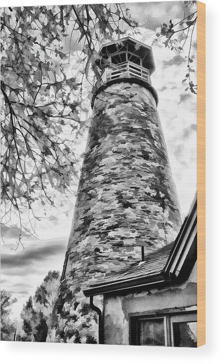 2017 Wood Print featuring the photograph Barcelona Lighthouse by Monroe Payne
