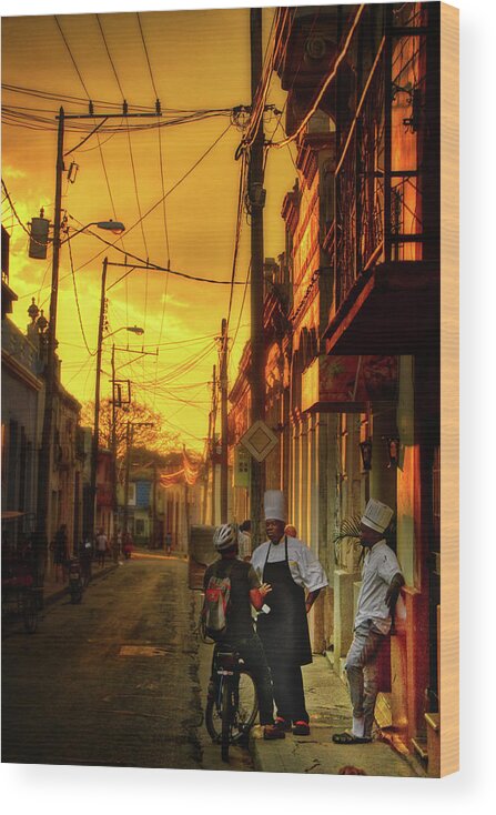 Cuba Wood Print featuring the photograph Before supper by Micah Offman