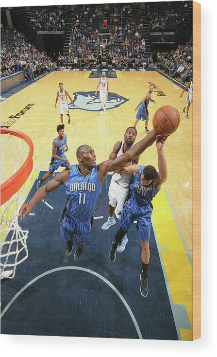 Nba Pro Basketball Wood Print featuring the photograph Bismack Biyombo by Joe Murphy