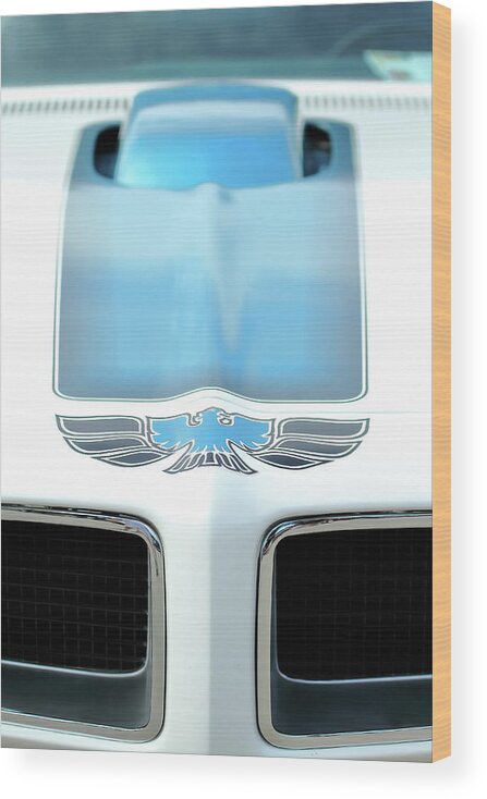 Pontiac Wood Print featuring the photograph Blue Firebird by Lens Art Photography By Larry Trager