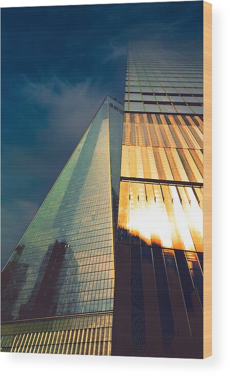 Architecture Wood Print featuring the photograph Blue Skies are the Limit by Montez Kerr