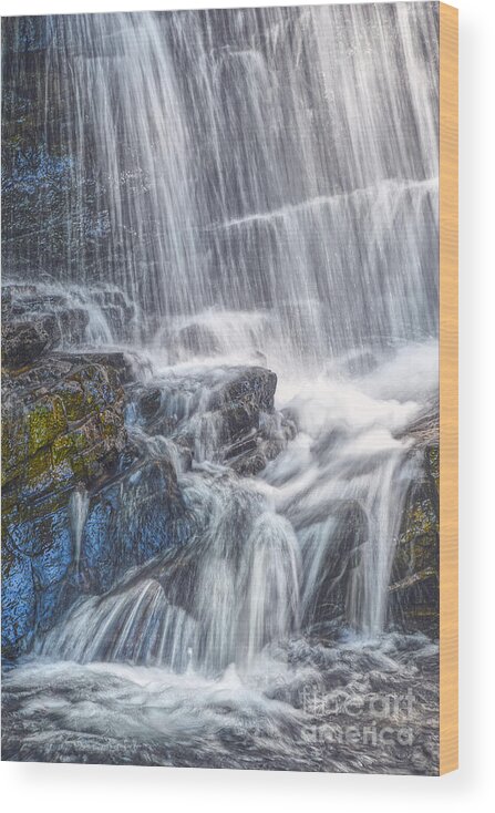 Boardtree Falls Wood Print featuring the photograph Boardtree Falls 3 by Phil Perkins