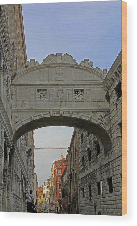 Bridge Of Sighs Wood Print featuring the photograph Bridge of Sighs - Venice, Italy by Richard Krebs