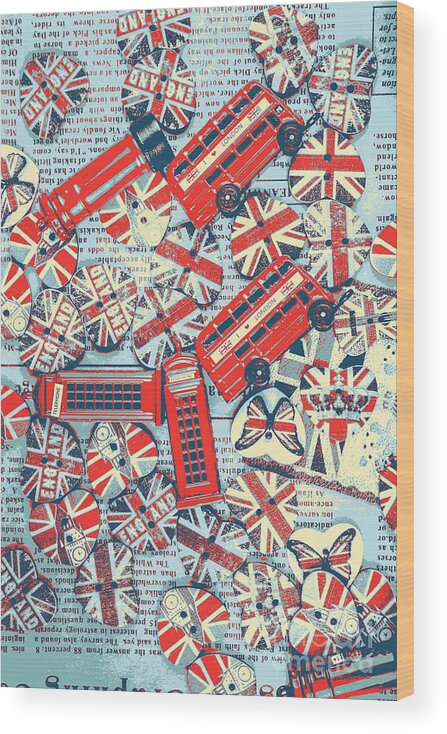 Britain Wood Print featuring the photograph British pop by Jorgo Photography