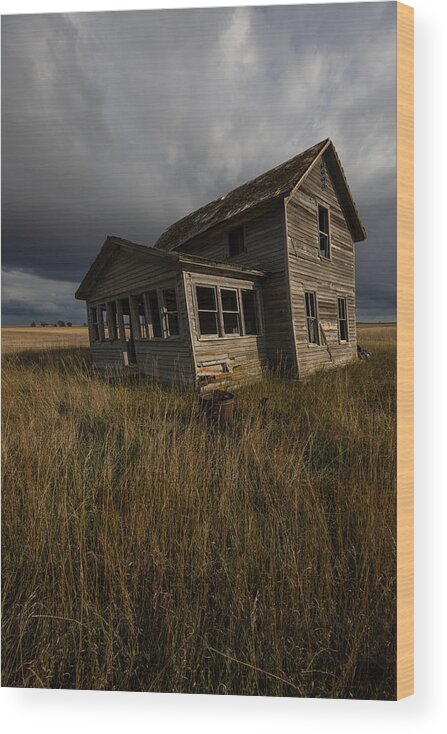 Abandoned Wood Print featuring the photograph Broken Bones by Aaron J Groen
