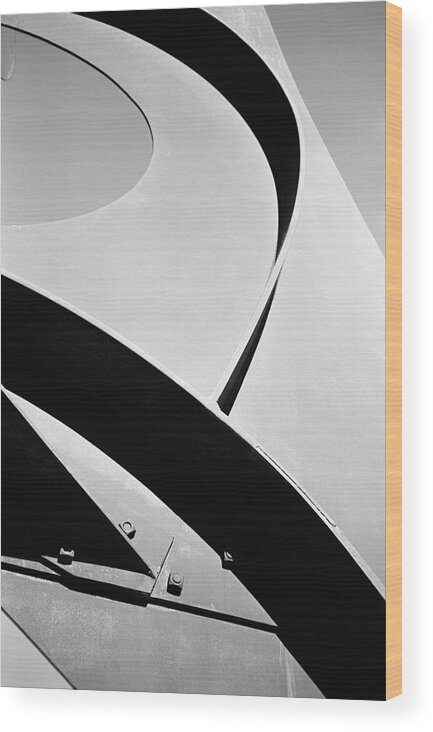 Analog Wood Print featuring the photograph Calder in Contrast, 2021 by Stephen Russell Shilling