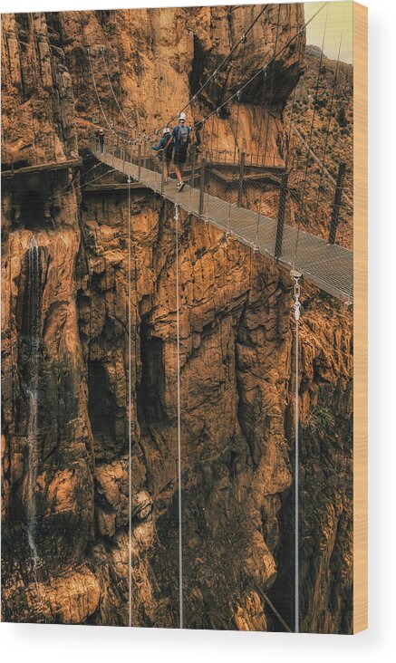 Caminito Del Rey Wood Print featuring the photograph Caminito del Rey New Bridge by Micah Offman