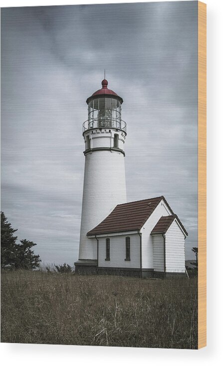 2018 Wood Print featuring the photograph Cape Blanco Lighthouse by Gerri Bigler