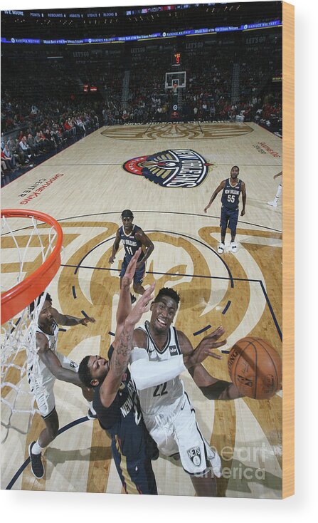 Smoothie King Center Wood Print featuring the photograph Caris Levert by Layne Murdoch