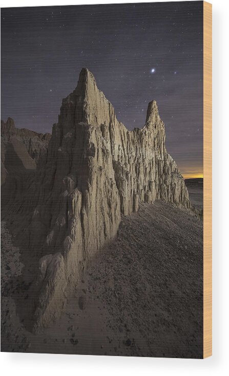 Tranquility Wood Print featuring the photograph Cathedral Gorge, Nevada, USA by David Clapp