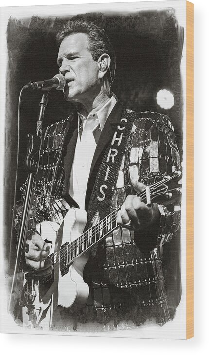 Chris Isaak Wood Print featuring the digital art Chris Isaak 3 by Christopher Cutter