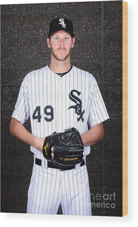 Media Day Wood Print featuring the photograph Chris Sale by Jennifer Stewart