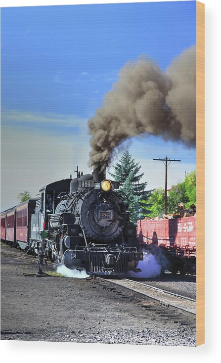 Fine Art Wood Print featuring the photograph Cumbres and Toltec Railroad by Robert Harris