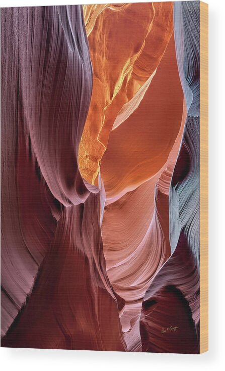 Antelope Canyon Wood Print featuring the photograph Curves by Dan McGeorge