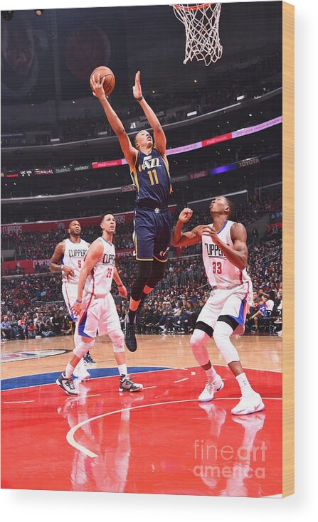 Nba Pro Basketball Wood Print featuring the photograph Dante Exum by Andrew D. Bernstein