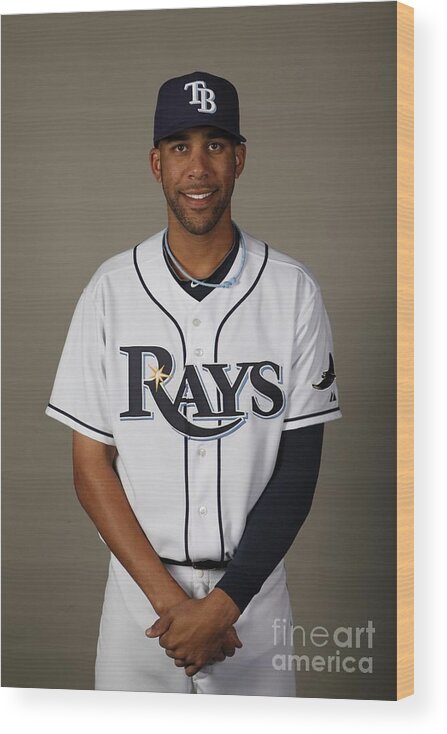 Media Day Wood Print featuring the photograph David Price by Robert Rogers