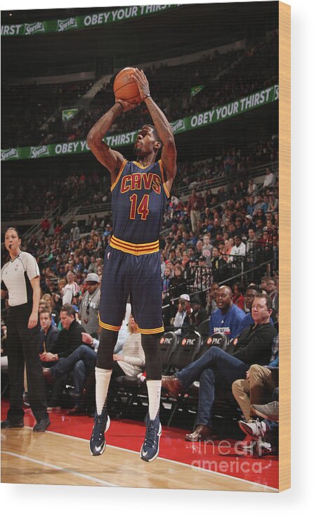 Deandre Liggins Wood Print featuring the photograph Deandre Liggins by Brian Sevald