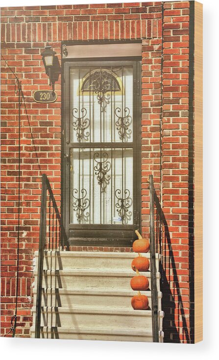 All Wood Print featuring the photograph Doorstep Decor by Jamart Photography
