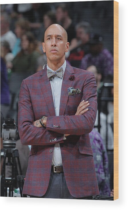 Nba Pro Basketball Wood Print featuring the photograph Doug Christie by Rocky Widner