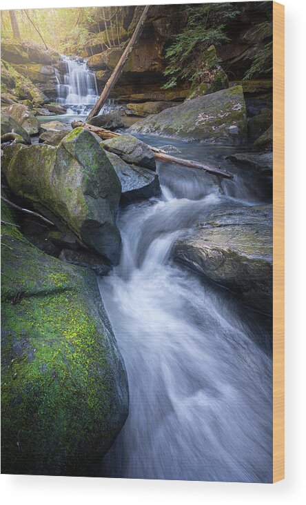 Parker Falls Wood Print featuring the photograph Dreamy Parker Falls by Jordan Hill