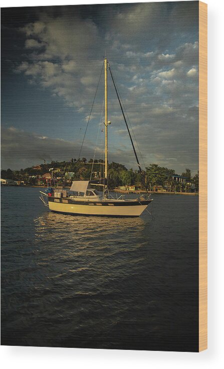 Drop The Sails Wood Print featuring the photograph Drop the sails by Micah Offman