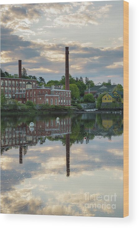 Landscape Wood Print featuring the photograph Exeter, New Hampshire USA by Erin Paul Donovan