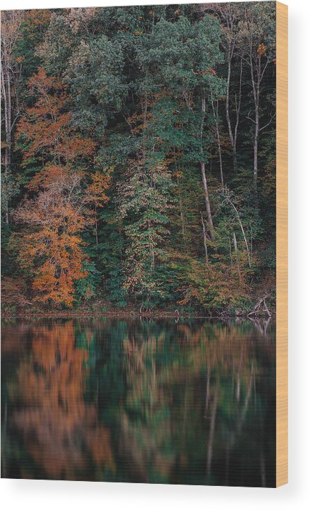 Photo Wood Print featuring the photograph Fall Reflections by Evan Foster