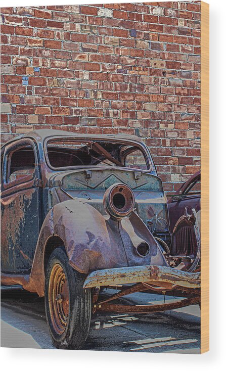 Bricks Wood Print featuring the photograph Rust in Goodland by Lynn Sprowl