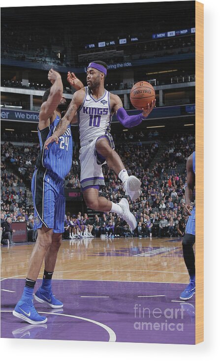 Nba Pro Basketball Wood Print featuring the photograph Frank Mason by Rocky Widner