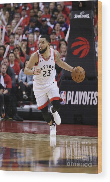 Playoffs Wood Print featuring the photograph Fred Vanvleet by David Sherman
