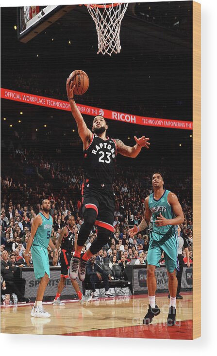 Nba Pro Basketball Wood Print featuring the photograph Fred Vanvleet by Ron Turenne