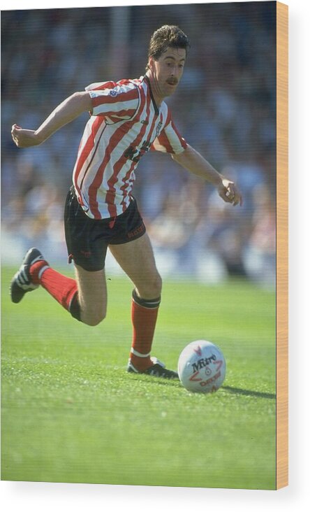 Huddersfield Town Football Club Wood Print featuring the photograph Gary Blissett of Brentford by Getty Images