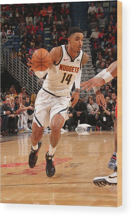 Smoothie King Center Wood Print featuring the photograph Gary Harris by Layne Murdoch Jr.