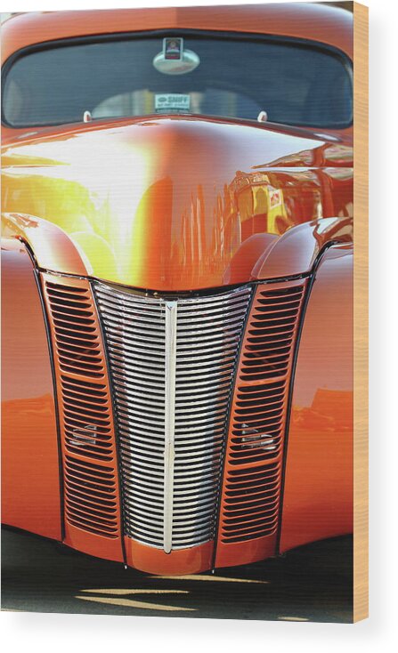 Car Wood Print featuring the photograph Glowing by Lens Art Photography By Larry Trager