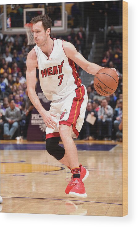 Goran Dragic Wood Print featuring the photograph Goran Dragic by Andrew D. Bernstein