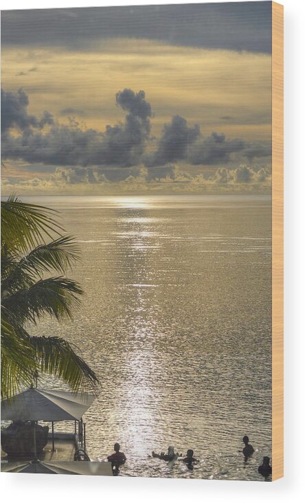 Guam Wood Print featuring the photograph Guam Sunset by Bill Hamilton