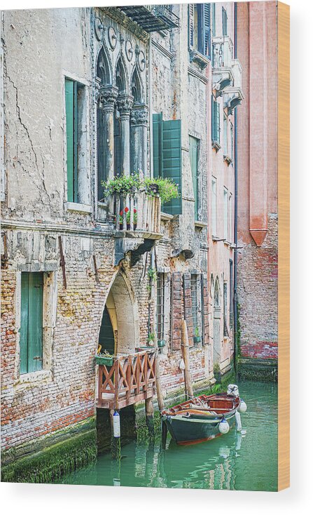 Venice Wood Print featuring the photograph Home In Venice by Marla Brown