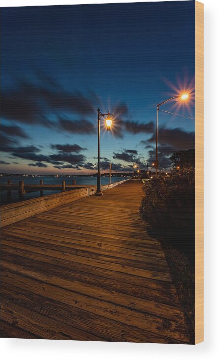 Sunset Wood Print featuring the photograph Island Heights by Kevin Plant
