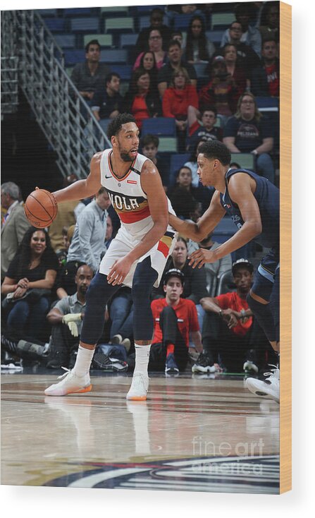 Smoothie King Center Wood Print featuring the photograph Jahlil Okafor by Layne Murdoch Jr.