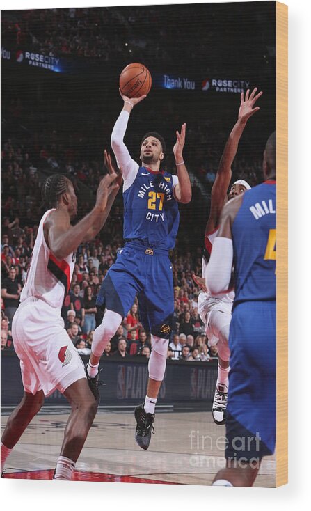 Playoffs Wood Print featuring the photograph Jamal Murray by Sam Forencich