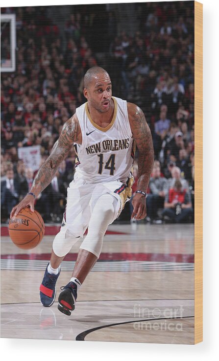 Jameer Nelson Wood Print featuring the photograph Jameer Nelson by Sam Forencich