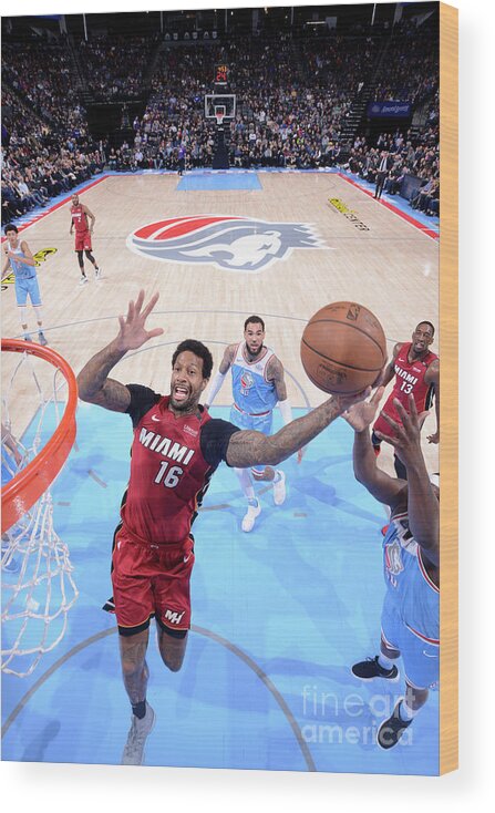 Nba Pro Basketball Wood Print featuring the photograph James Johnson by Rocky Widner