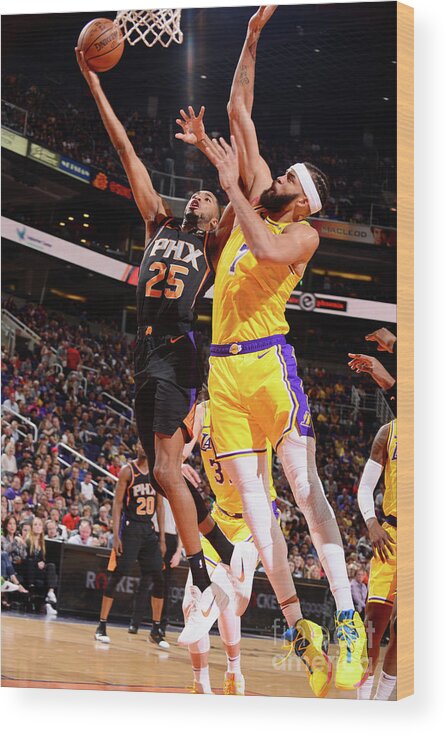 Nba Pro Basketball Wood Print featuring the photograph Javale Mcgee by Barry Gossage