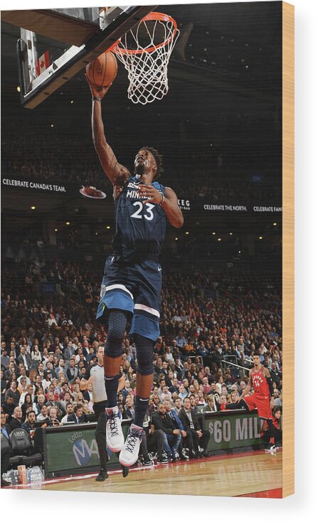 Nba Pro Basketball Wood Print featuring the photograph Jimmy Butler by Ron Turenne