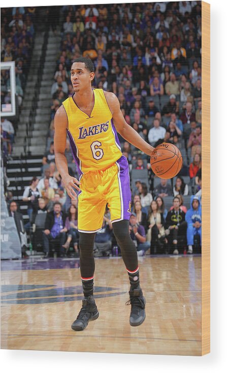 Nba Pro Basketball Wood Print featuring the photograph Jordan Clarkson by Rocky Widner
