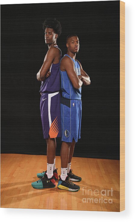 Nba Pro Basketball Wood Print featuring the photograph Josh Jackson by Brian Babineau