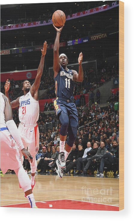 Jrue Holiday Wood Print featuring the photograph Jrue Holiday by Andrew D. Bernstein
